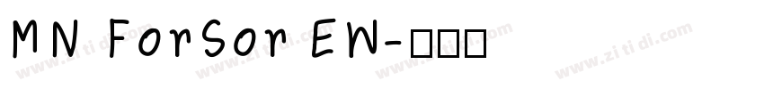 MN ForSor EW字体转换